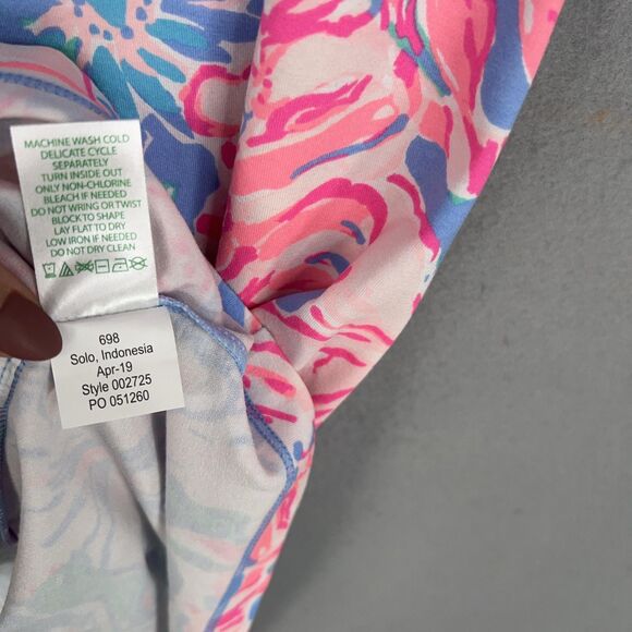 Lilly Pulitzer Dress Womens Medium Sophiletta UPF 50+  Blue Peri Resort Preppy - Picture 8 of 15